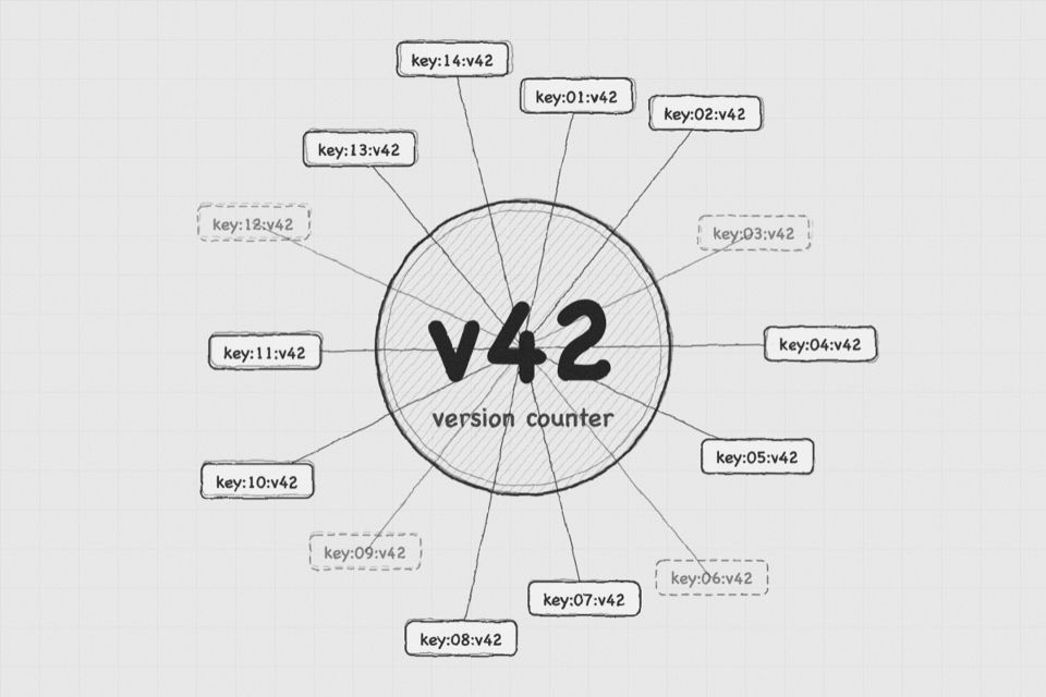 Version-Counter Cache Invalidation in Redis